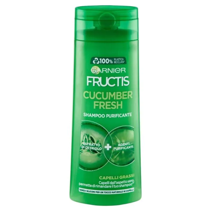GARNIER - Fructis Cucumber Fresh - Shampoo Purificante 250 Ml GARNIER - Fructis Cucumber Fresh - Shampoo Purificante 250 Ml