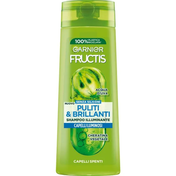 GARNIER - Fructis Puliti & Brillanti - Shampoo Illuminante 250 Ml GARNIER - Fructis Puliti & Brillanti - Shampoo Illuminante 250 Ml
