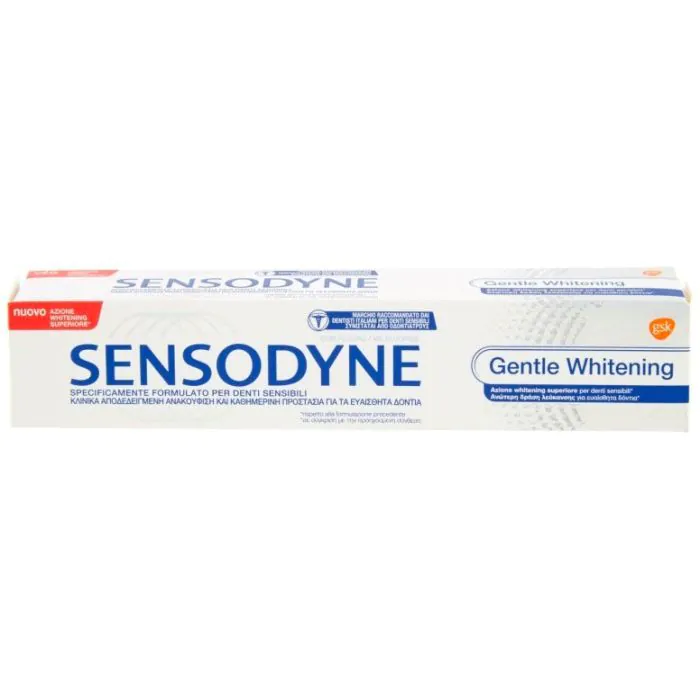 Sensodyne Dentifricio Gentle Whitening per Denti Sensibili Effetto Sbiancante 75 ml Sensodyne Dentifricio Gentle Whitening per Denti Sensibili Effetto Sbiancante 75 ml