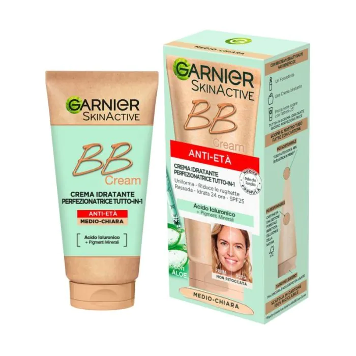 Bb Cream Anti-age, Con Acido Ialuronico, Tonalità Medio-chiara