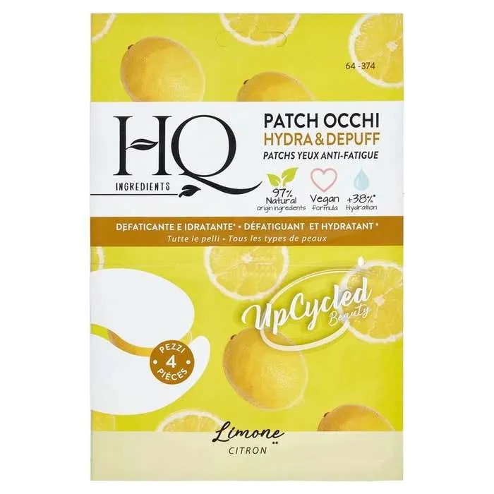 HQ - Hydra & Depuff - Patch occhi antifatica Limone HQ - Hydra & Depuff - Patch occhi antifatica Limone