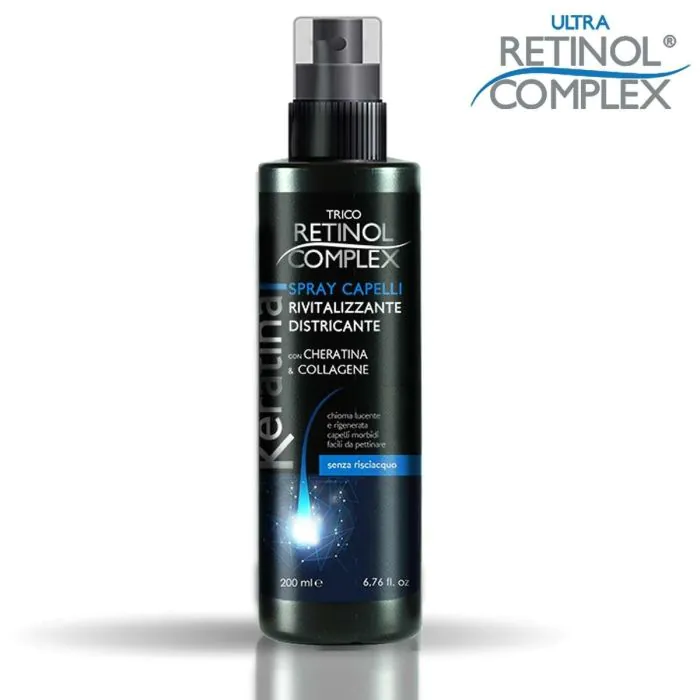 RETINOL COMPLEX - Spray districante con cheratina e collagene 200 ml RETINOL COMPLEX - Spray districante con cheratina e collagene 200 ml