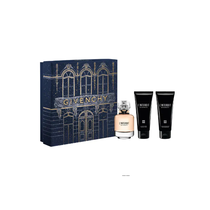 GIVENCHY - Cofanetto L'Interdit - Eau De Parfum 50 Ml + Olio Doccia 75 Ml + Lozione Corpo 75 Ml GIVENCHY - Cofanetto L'Interdit - Eau De Parfum 50 Ml + Olio Doccia 75 Ml + Lozione Corpo 75 Ml