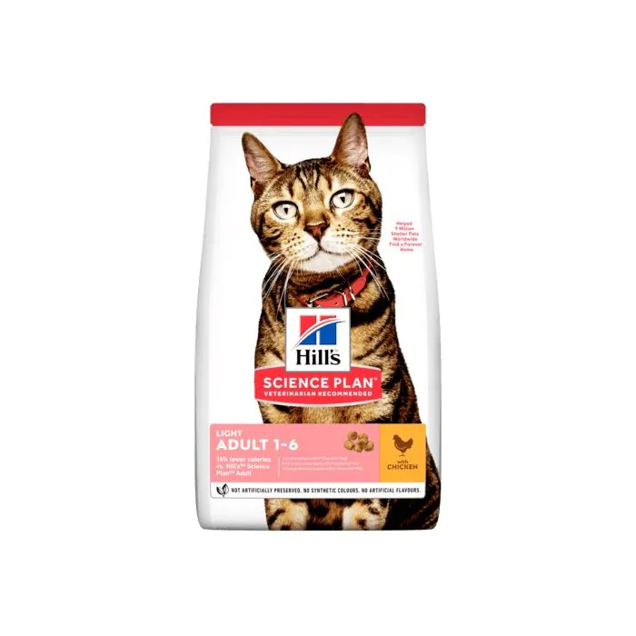 Hill'S Feline Adult Light Chicken 7 Kg New Hill'S Feline Adult Light Chicken 7 Kg New