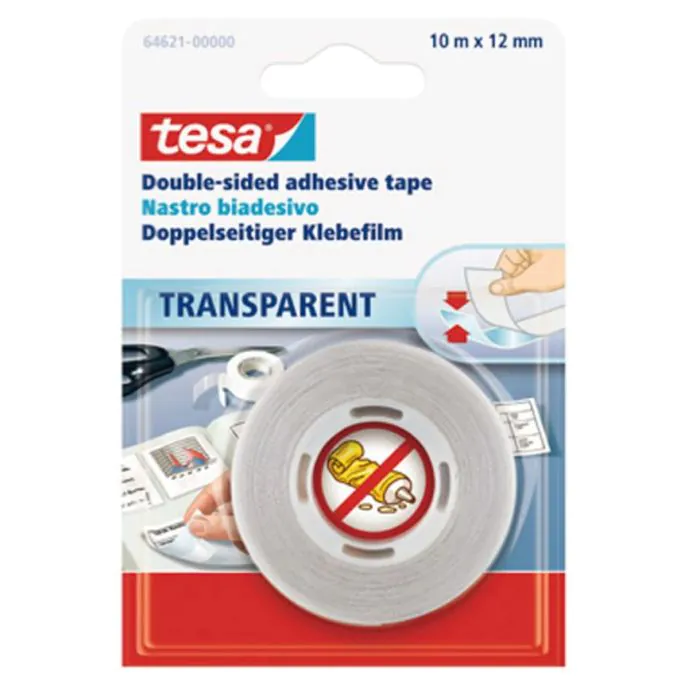 TESA NASTRO BIADESIVO TRASPARENTE 10 M x 1,2 CM TESA NASTRO BIADESIVO TRASPARENTE 10 M x 1,2 CM