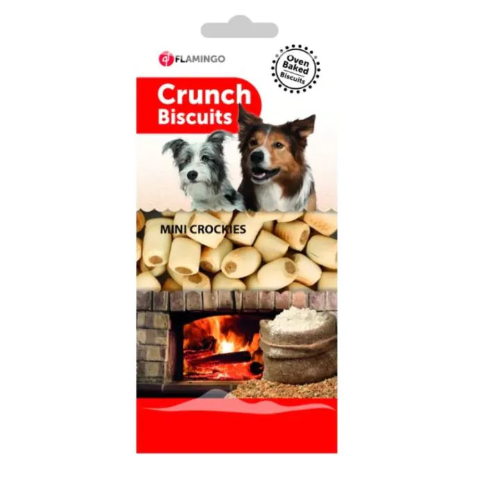 Flamingo Cane Snack "Crunch" Biscotti Mini Crockies 500 Gr Flamingo Cane Snack "Crunch" Biscotti Mini Crockies 500 Gr