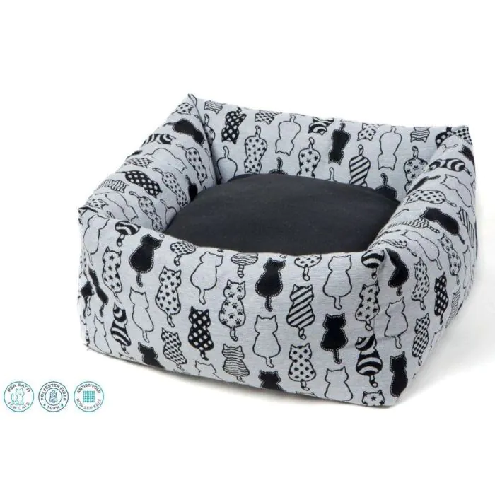 Leo Pet Gatto Cuccia Rodi Quadrata 50X50X20 Cm Leo Pet Gatto Cuccia Rodi Quadrata 50X50X20 Cm
