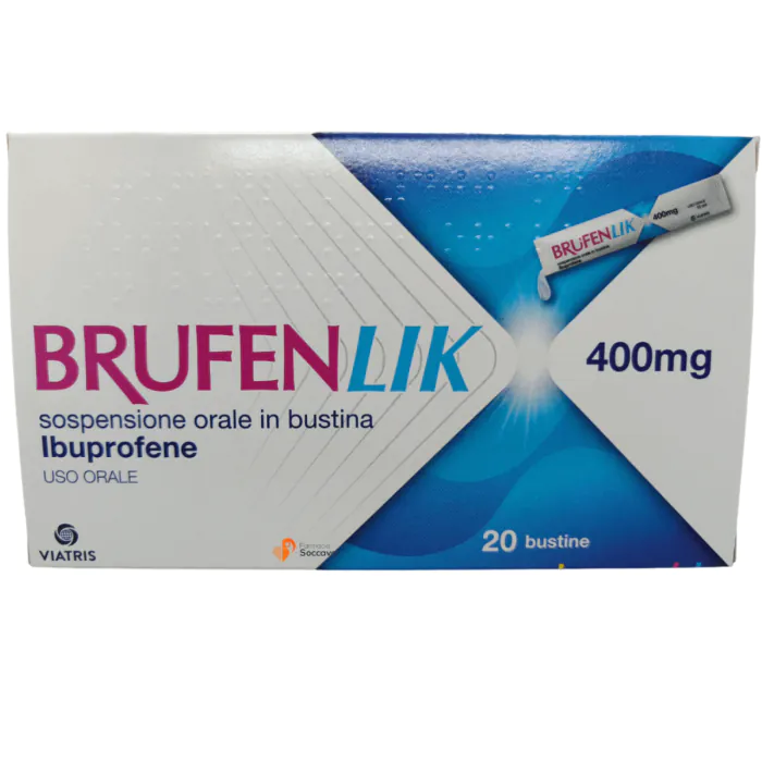 Brufenlik 400 mg Ibuprofene 20 Bustine Da 10 ml Brufenlik 400 mg Ibuprofene 20 Bustine Da 10 ml