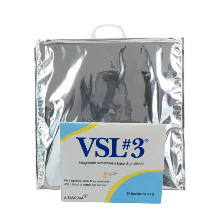 Vsl3 Integratore Alimentare 10 Bustine + Busta Termica Vsl3 Integratore Alimentare 10 Bustine + Busta Termica