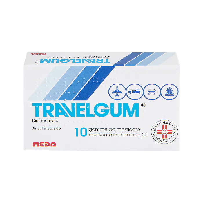 Travelgum  20mg 10 gomme masticabili