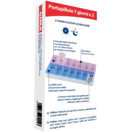 Portapillole Settimanale Impilabile MEDca – 2 Confezioni Da 7 Vassoi, 4 Scomparti Al Giorno (Mattino, Mezzogiorno, Sera, Notte), Per Farmaci E Integratori