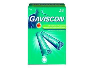 Gaviscon 24 bustine da 500 + 267 mg /10 ml