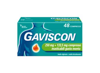 Gaviscon 48cpr menta 250+133mg