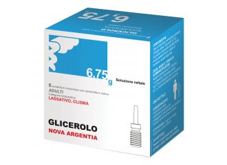 Glicerolo eg soluzione rettale - 6 contenitori monodose con camomilla e malva