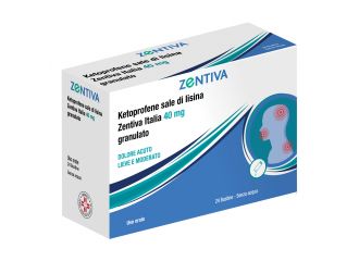 Ketoprofene Sale di lisina Zentiva 40 mg 24 Bustine