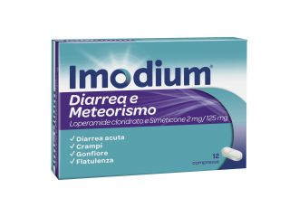 Imodium diarrea e meteorismo 2 mg/125 mg compresse