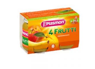 Plasmon omog 4 frutti 2x104g