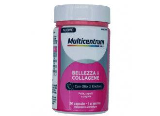 Multicentrum Bellezza e Collagene Integratore per la Pelle Capelli e Unghie 30 Capsule