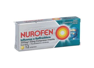 Nurofen Influenza e Raffreddore 200 mg + 30 mg 12 Compresse Rivestite
