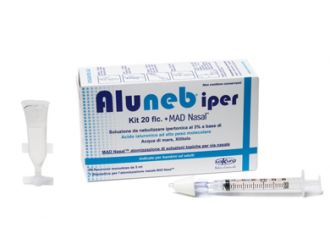 Aluneb soluzione ipertonica kit 20 flaconcini+mad nasal