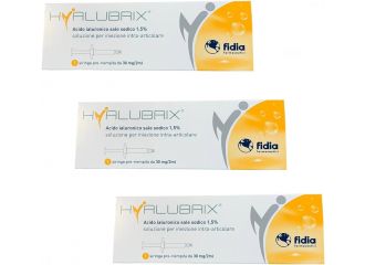 Hyalubrix 3 Siringhe Preriempite 30 mg/2 ml Acido Ialuronico Sale Sodico 1,5%