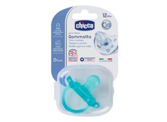 Chicco Physio Soft Gommotto Ciuccio Blu Silicone 12 mesi