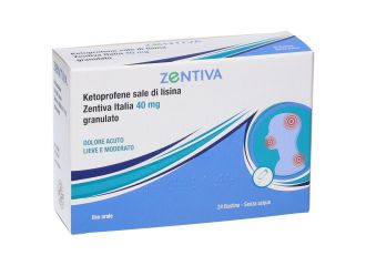 Ketoprofene Sale di lisina Zentiva 40 mg 24 Bustine
