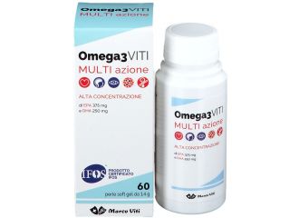 Omega 3 Viti Integratore Multi Azione 60 Perle Soft Gel Promo