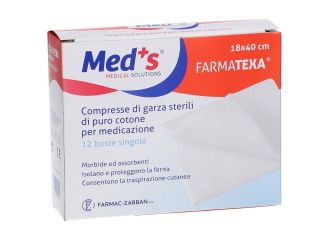 Meds Farmatexa Compresse Di Garza Sterile 18x40 Cm 12 Buste Singole