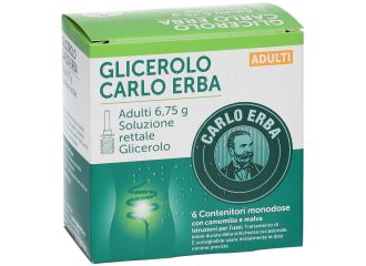 Glicerolo Carlo Erba Adulti 6,75g 6 Contenitori Monodose