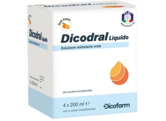 Dicodral Liquido Alimento Liquido Reidratante Orale 4x200 ml