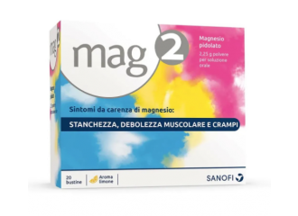 Mag2 Granulato Soluzione Orale 2,25g Magnesio Pidolato 20 Bustine
