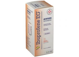 Ibuprofene EG Bambini 100 mg/5 ml Sciroppo Gusto Arancia Senza Zucchero 150 ml