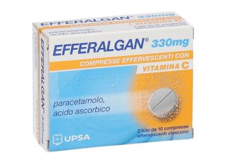 Efferalgan Con Vitamina C 330 mg 20 Compresse Effervescenti