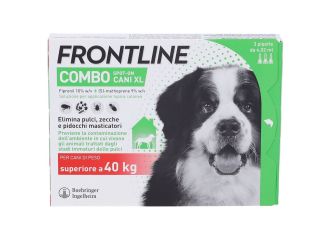Frontline Combo Soluzione Spot-On Cani Taglia Molto Grande >40 kg 3 Pipette Monodose