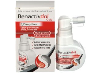 Benactivdol Gola Spray Per Mucosa Orale 15 ml