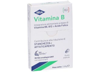 Ibsa Vitamina B Integratore Per la Stanchezza e Le Funzioni Cognitive 30 Film Orodispersibili