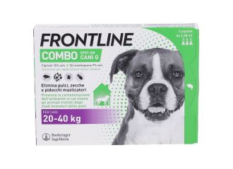 Frontline Combo Soluzione Spot-On Cani Taglia Grande 20-40 kg 3 Pipette Monodose