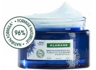 Klorane crema idratante notte fiordaliso acido ialuronico 50 ml