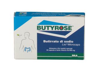 Butyrose Integratore di Butirrato di sodio Per L'intestino 30 Capsule