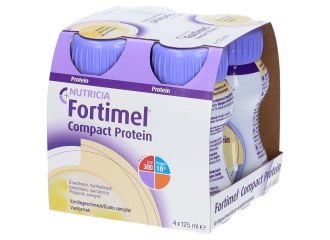 Nutricia Fortimel Compact Protein Integratore Proteico Gusto Vaniglia 4x125 ml