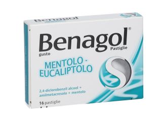 Benagol Pastiglie Mentolo Eucalipto Antisettico Cavo Orale 16 Pastiglie