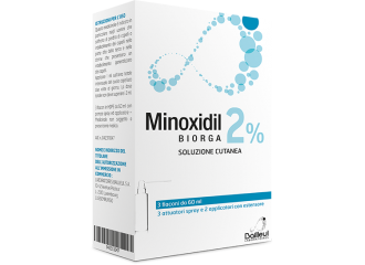 Minoxidil Biorga 2% Soluzione Cutanea 3x60 ml