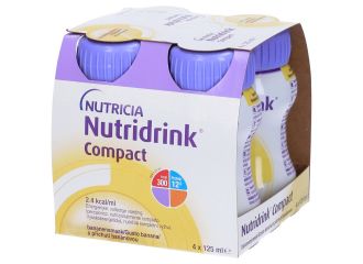Nutridrink Compact Integratore Nutrizionale Gusto Banana 4x125 ml