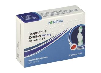 Ibuprofene Zentiva 400 mg Antinfiammatorio 20 Capsule Molli