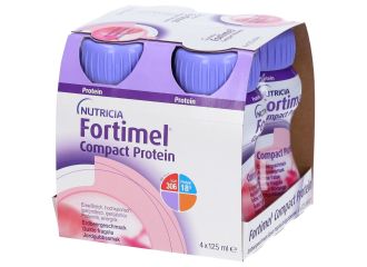 Fortimel Compact Protein Integratore Proteico Alla Fragola 4x125 ml
