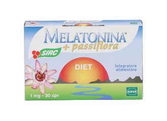 Melatonina Diet + Passiflora Integratore Contro Insonnia 30 Compresse