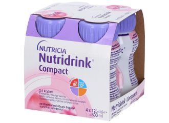 Nutridrink Compact Integratore Nutrizionale Gusto Fragola 4x125 ml