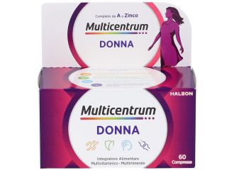 Multicentrum Donna Integratore  Multivitaminico Vitamina D Calcio Ferro Acido Folico 60 Compresse