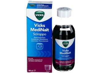 Vicks MediNait Sciroppo Contro I Sintomi Di Influenza Raffreddore Febbre E Tosse 180 ml